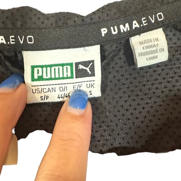 Puma Black Short Sleeve Netted Full Zip Lightweight Casual Jacket Men Sz S - Picture 7 of 11